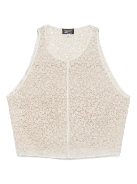 Giorgio Armani Pre-Owned 2000s lace top