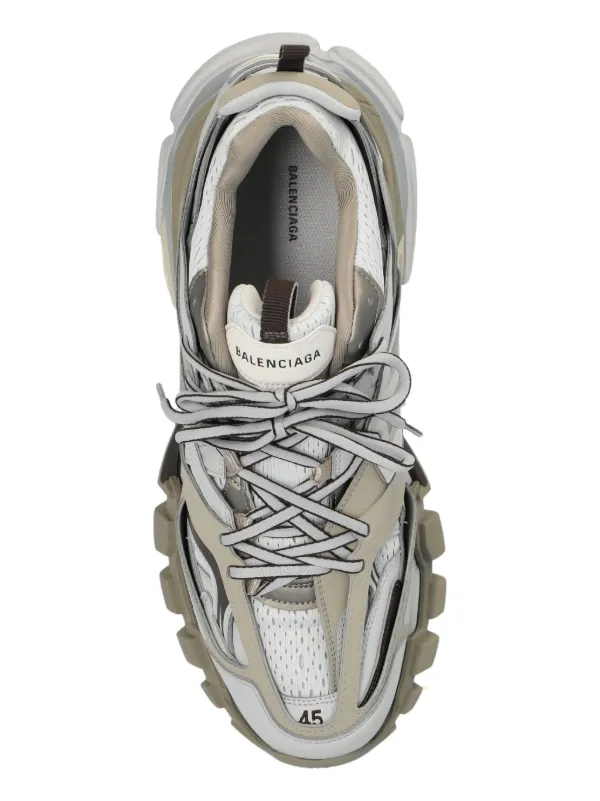 Balenciaga Track Panelled Sneakers | Grey | FARFETCH