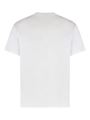 Tシャツ・カットソー alexander mcqueen T-SHIRT WITH PRINT (815069 QTAC70909) Men's McQueen-T-Shirt in Green | Alexander McQueen US