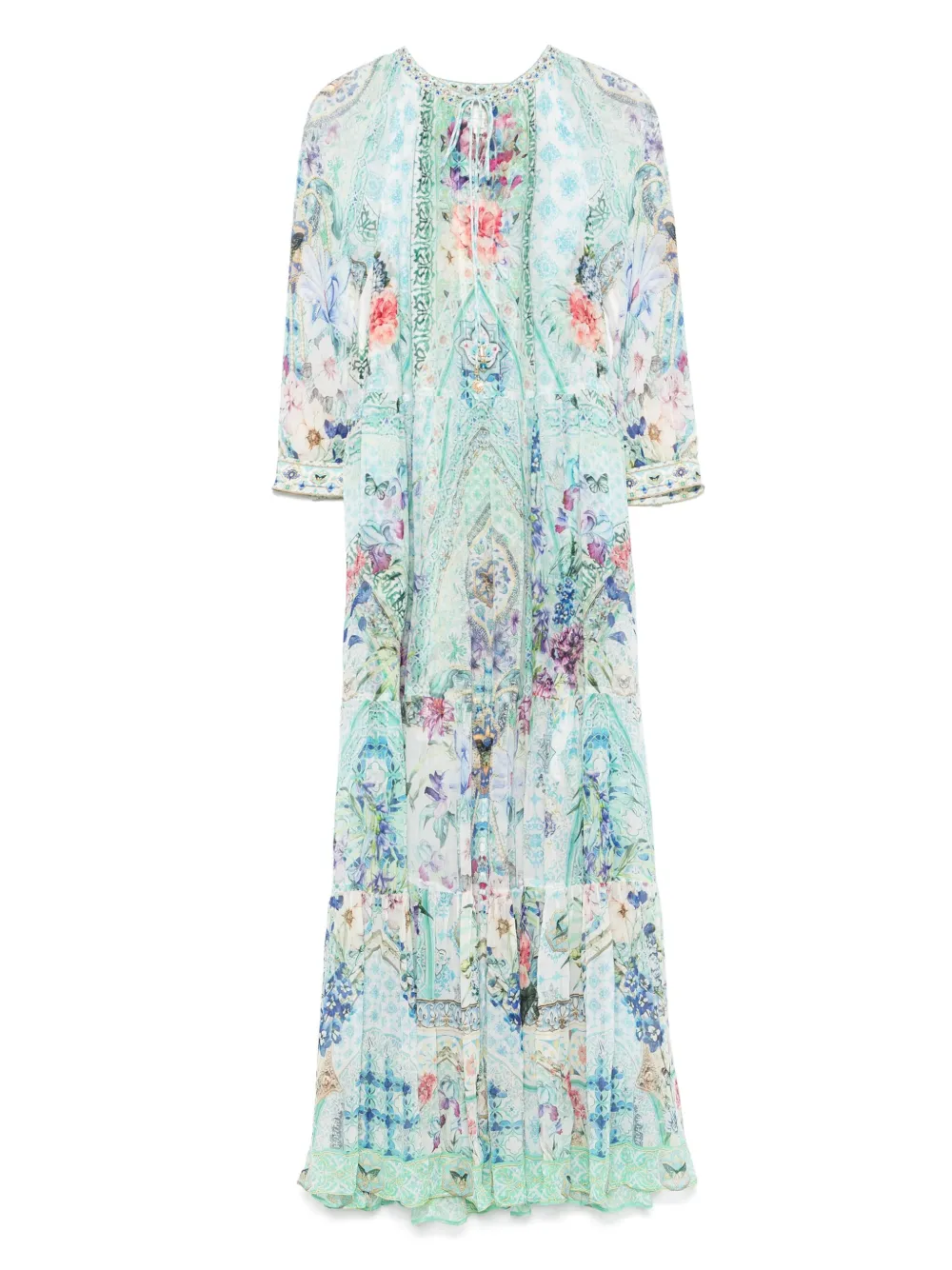 Shop Camilla Sunrise In Sintra Maxi Dress In Blue
