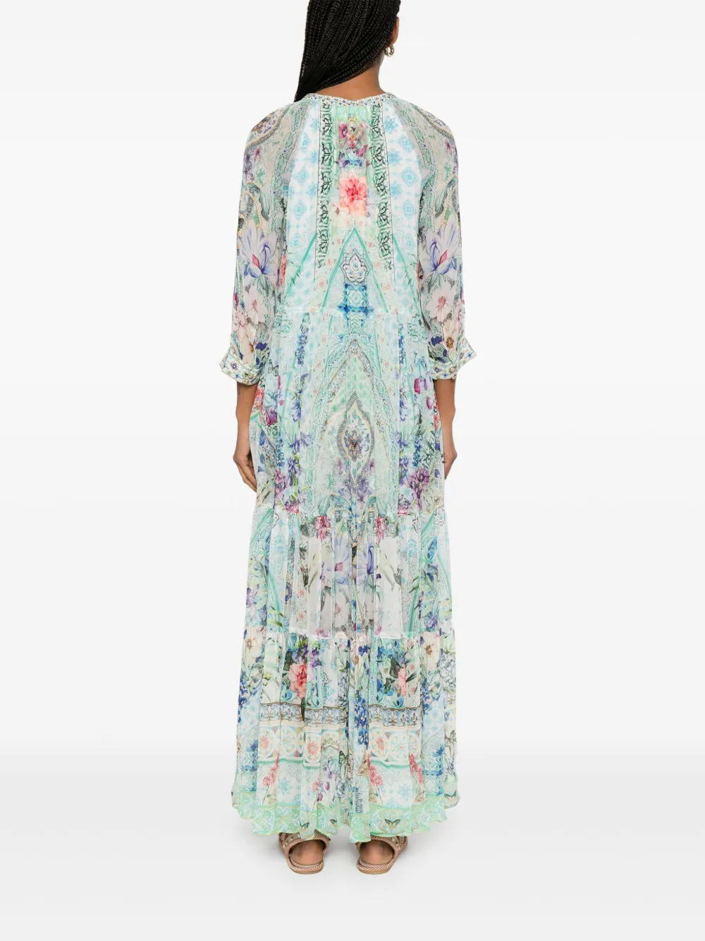 Shop Camilla Sunrise In Sintra Maxi Dress In Blue