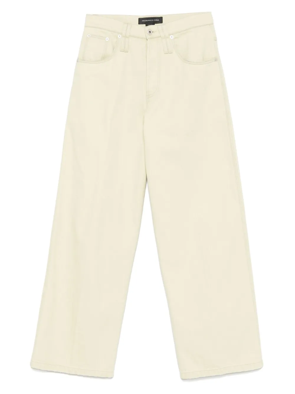 FEDERICO CINA straight-leg jeans | Green | Image 1