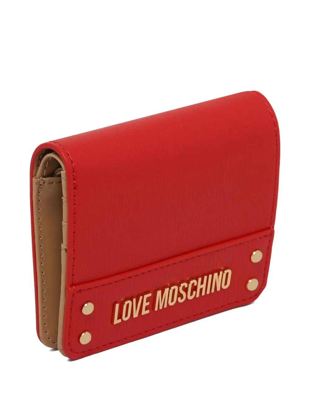 Love Moschino Portemonnee met logoplakkaat Rood