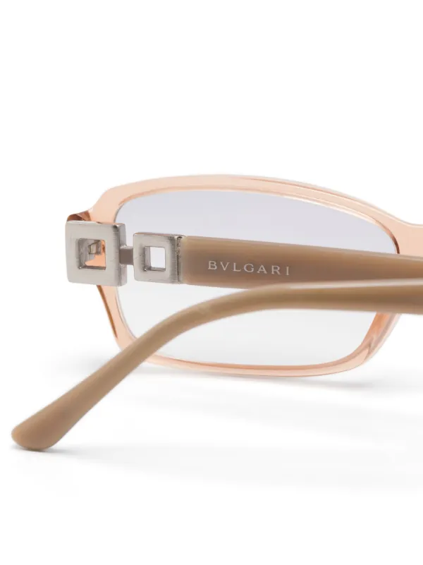 Bvlgari Pre-Owned rectangle-frame Sunglasses | Neutrals  display picture 1