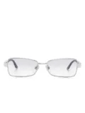 Bvlgari Pre-Owned crystal-embellished sunglasses - Silver