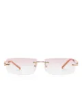 Givenchy Pre-Owned rimless sunglasses - Gold