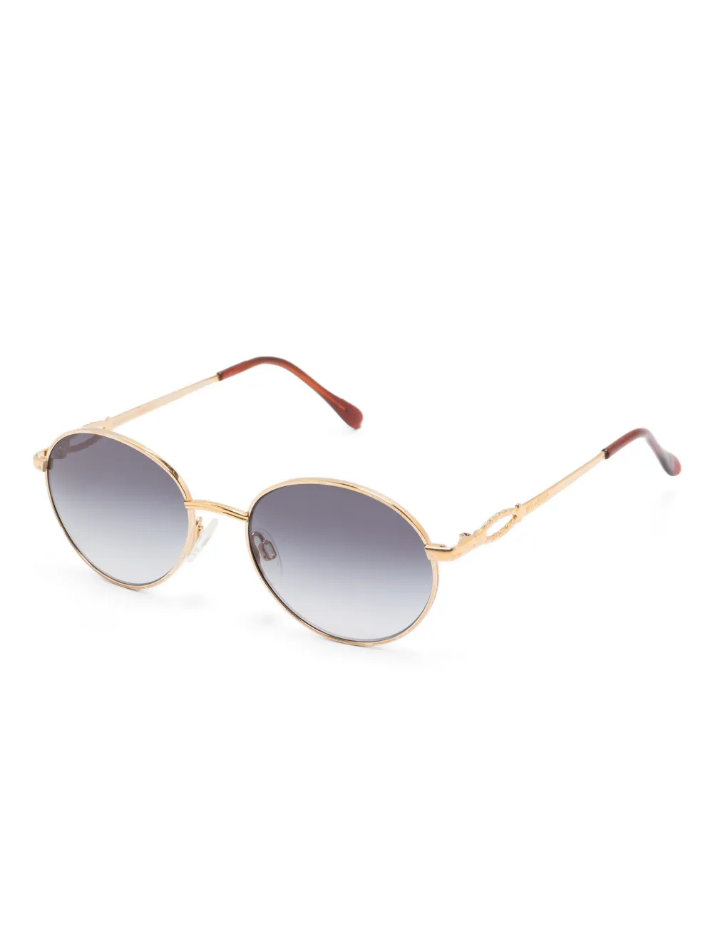 Saint Laurent Pre-Owned lentes de sol con armazón ovalada | Hombre | Image 2