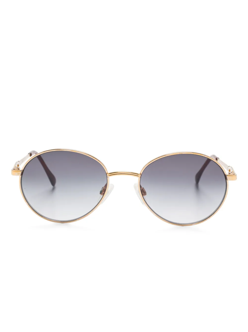 Saint Laurent Pre-Owned lentes de sol con armazón ovalada | dorado | Image 1