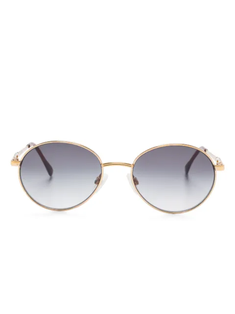 Saint Laurent Pre-Owned gafas de sol con montura oval