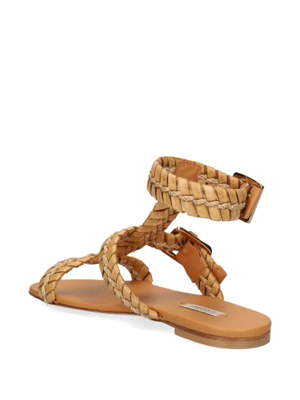 Casadei ウーブンストラップ サンダル | ニュートラル | FARFETCH JP