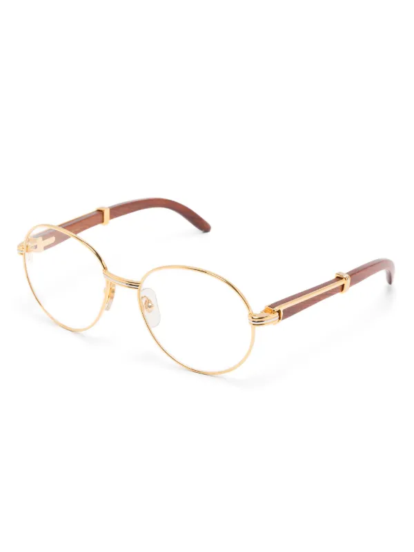 Cartier Bagatelle Glasses Gold FARFETCH EG