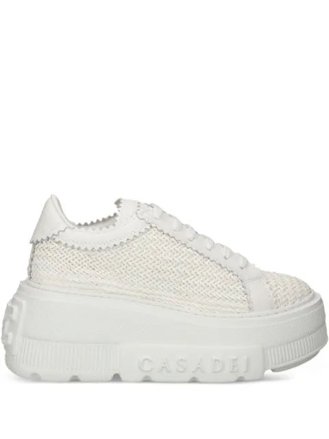 Casadei Nexus textured platform sneakers
