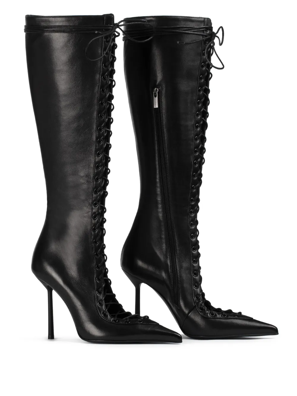 Le Silla 100mm Colette lace-up pointed-toe boots Black