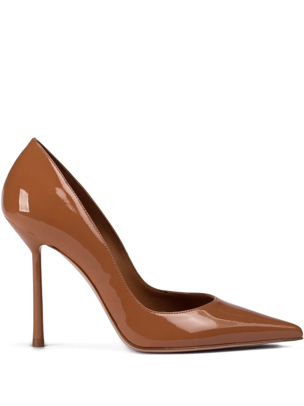 Le Silla 100mm Bella patent pumps Brown