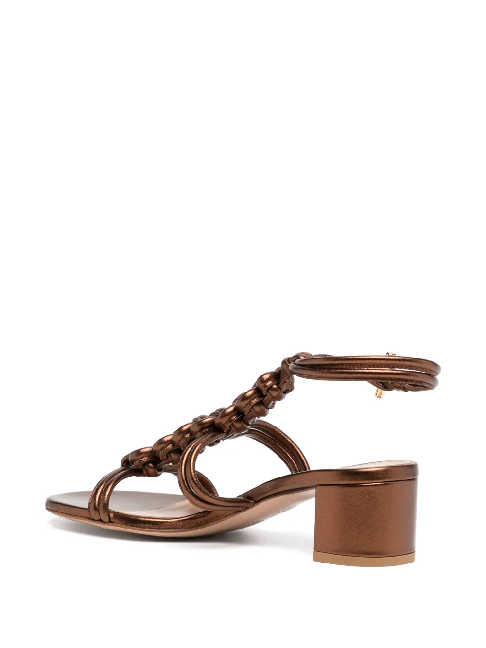 Gianvito Rossi 45 mm Capua sandalen Bruin