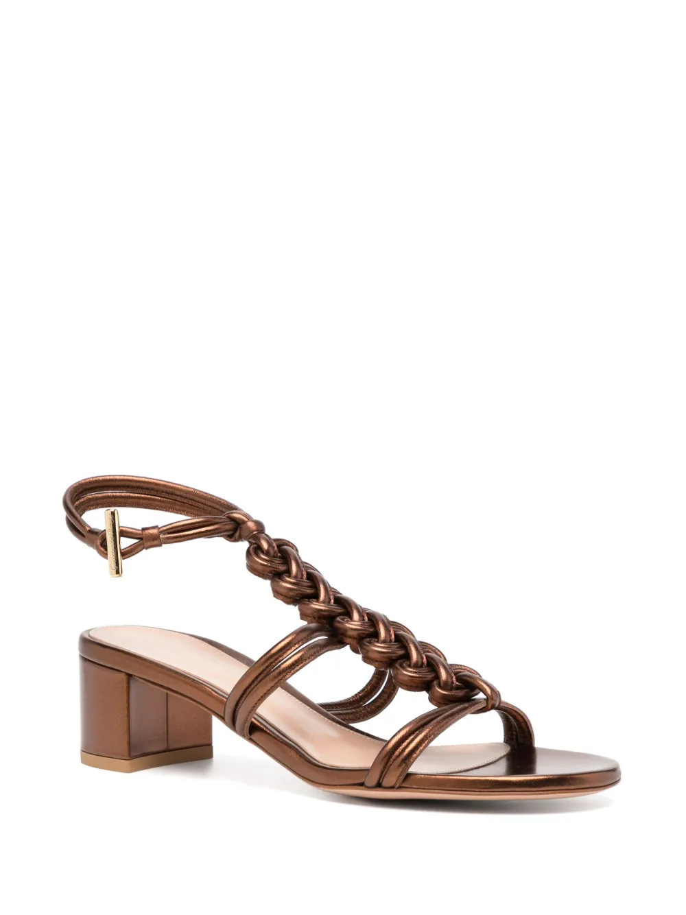 Gianvito Rossi 45 mm Capua sandalen Bruin