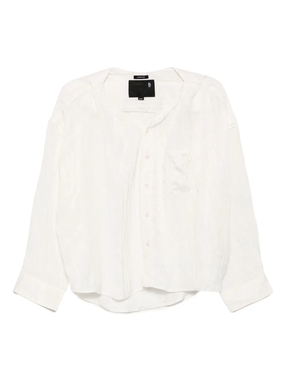 R13 twist-neck shirt Wit