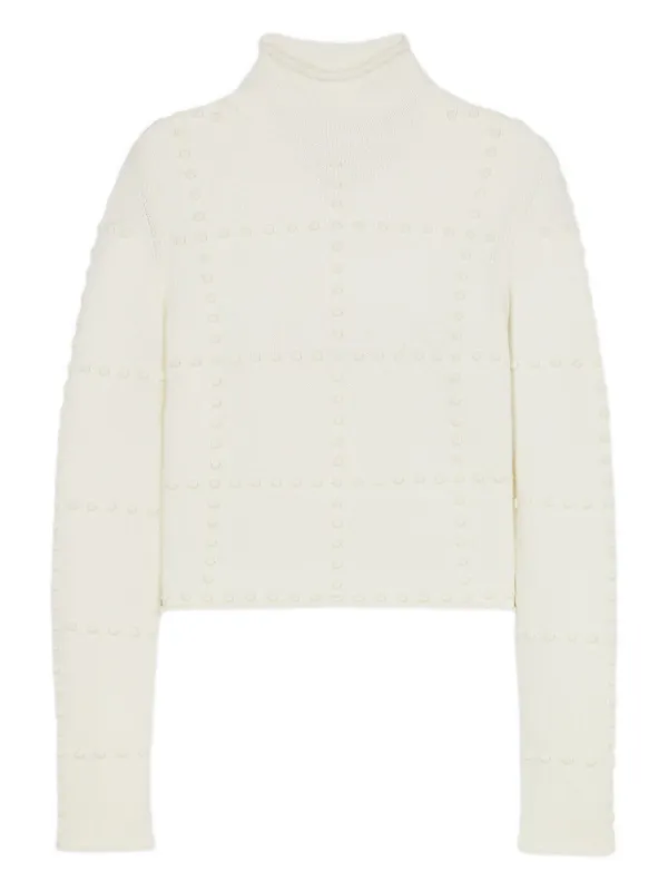 Guest In Residence Popcorn Sweater in White