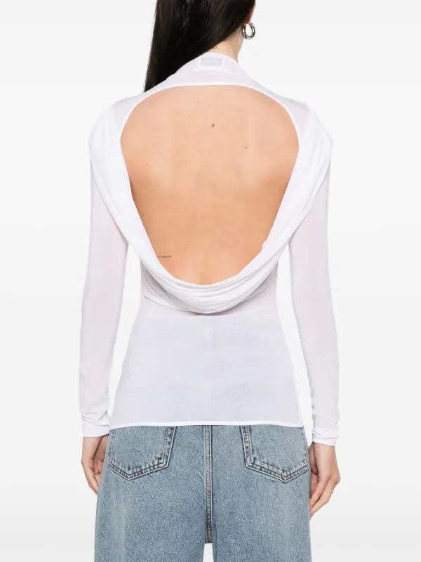 Jean Paul Gaultier Conical long-sleeve Top | White | FARFETCH