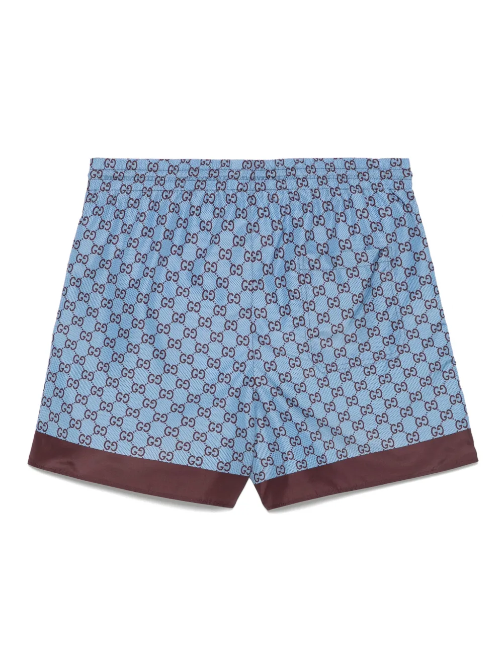 Gucci Popeline zwembroek met print Blauw