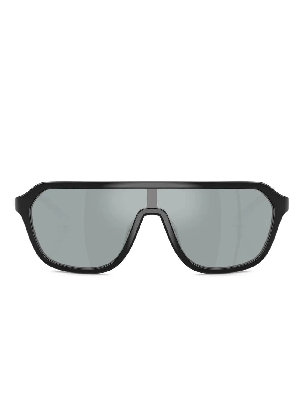 Oliver Peoples Occhiali da sole a mascherina - Nero