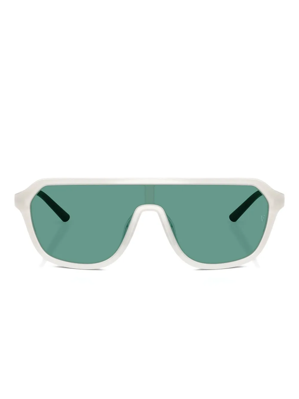 Oliver Peoples Occhiali da sole a mascherina - Bianco