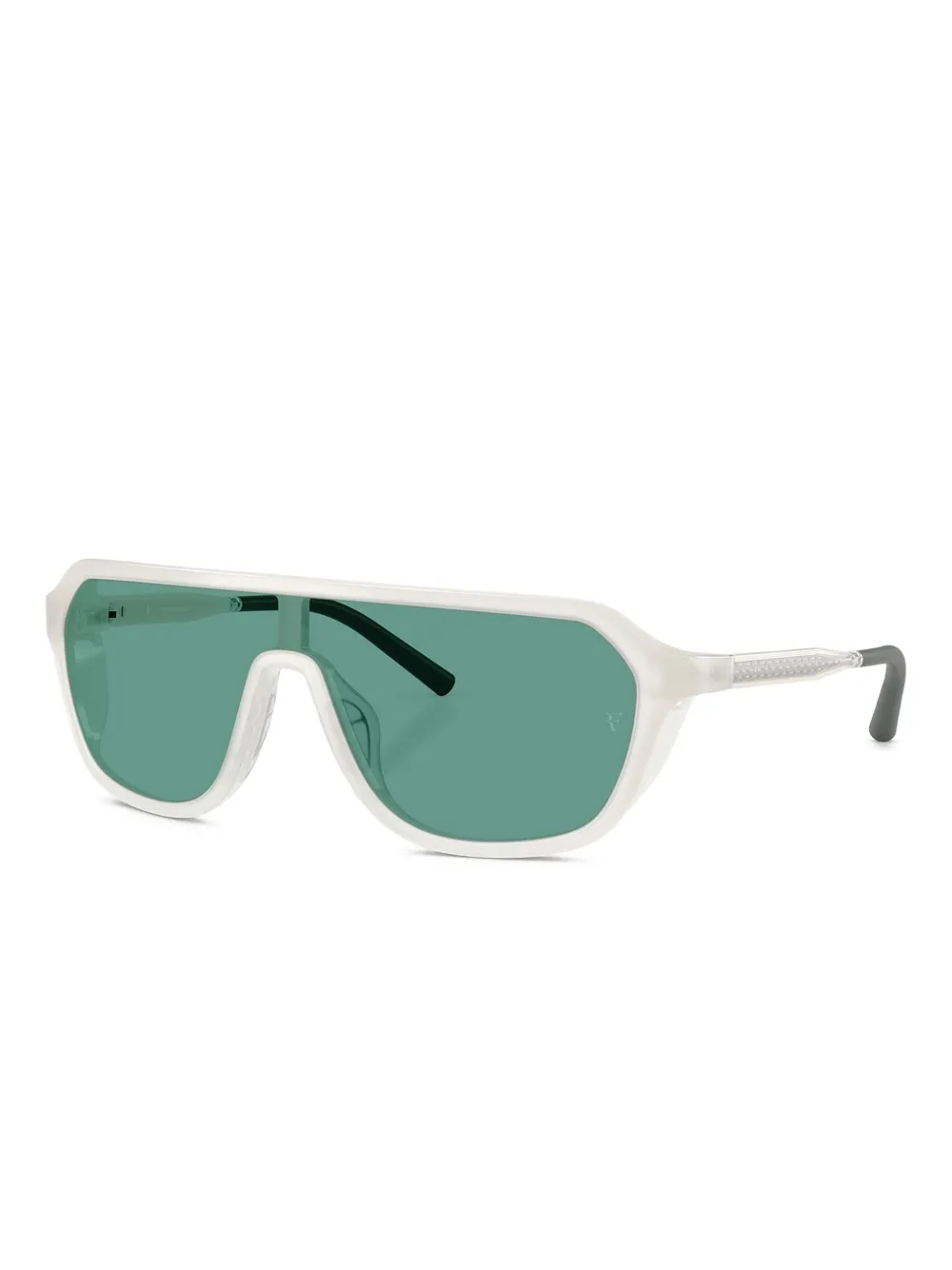 Oliver Peoples Zonnebril met schild montuur - Wit