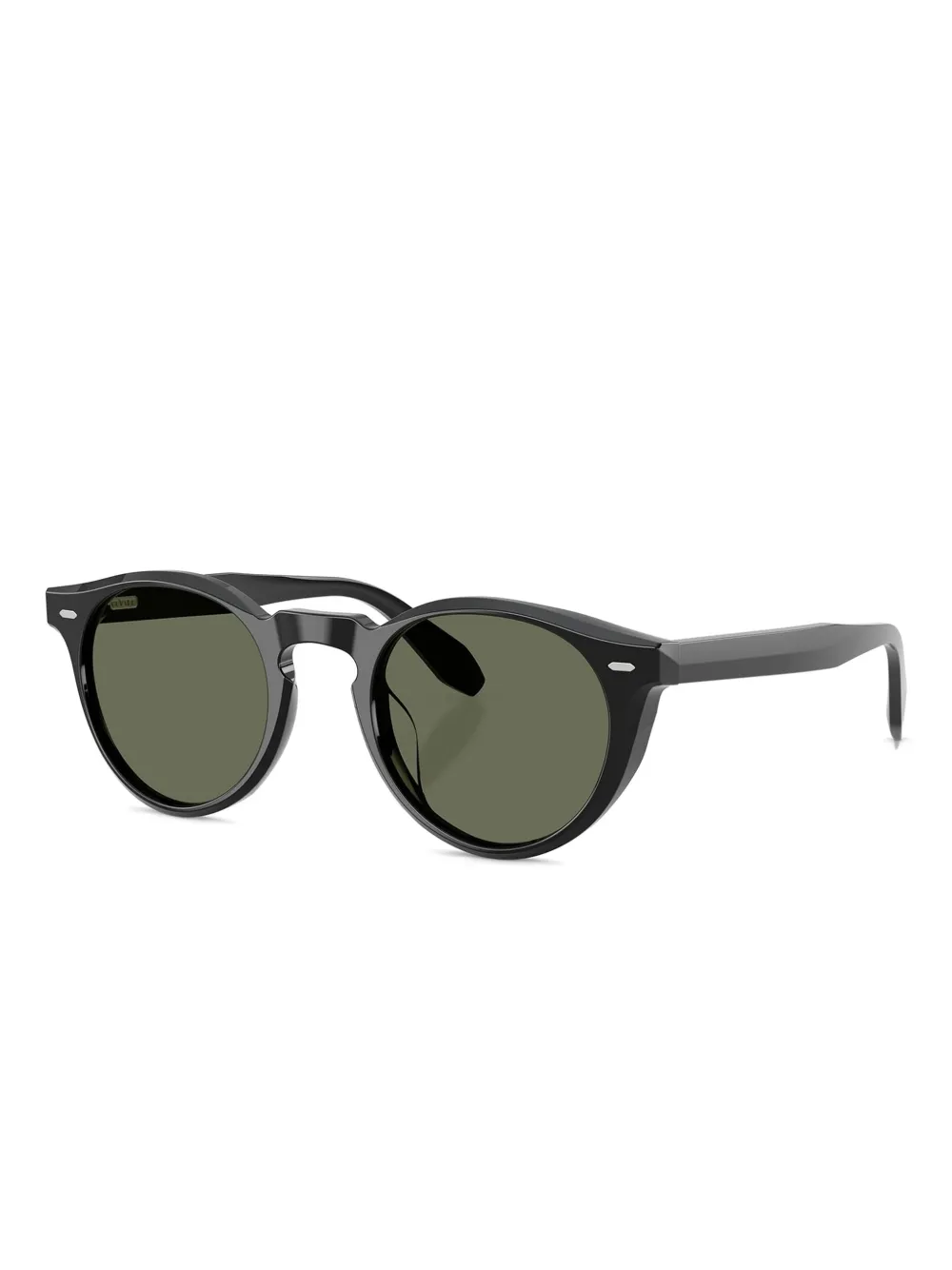 Oliver Peoples Zonnebril met rond montuur - Zwart