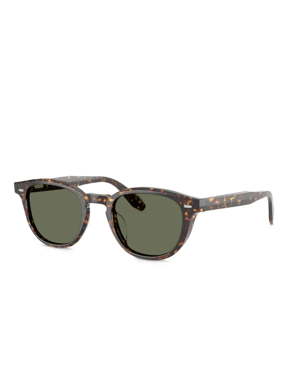 Oliver Peoples Zonnebril met schildpadschild-effect - Bruin