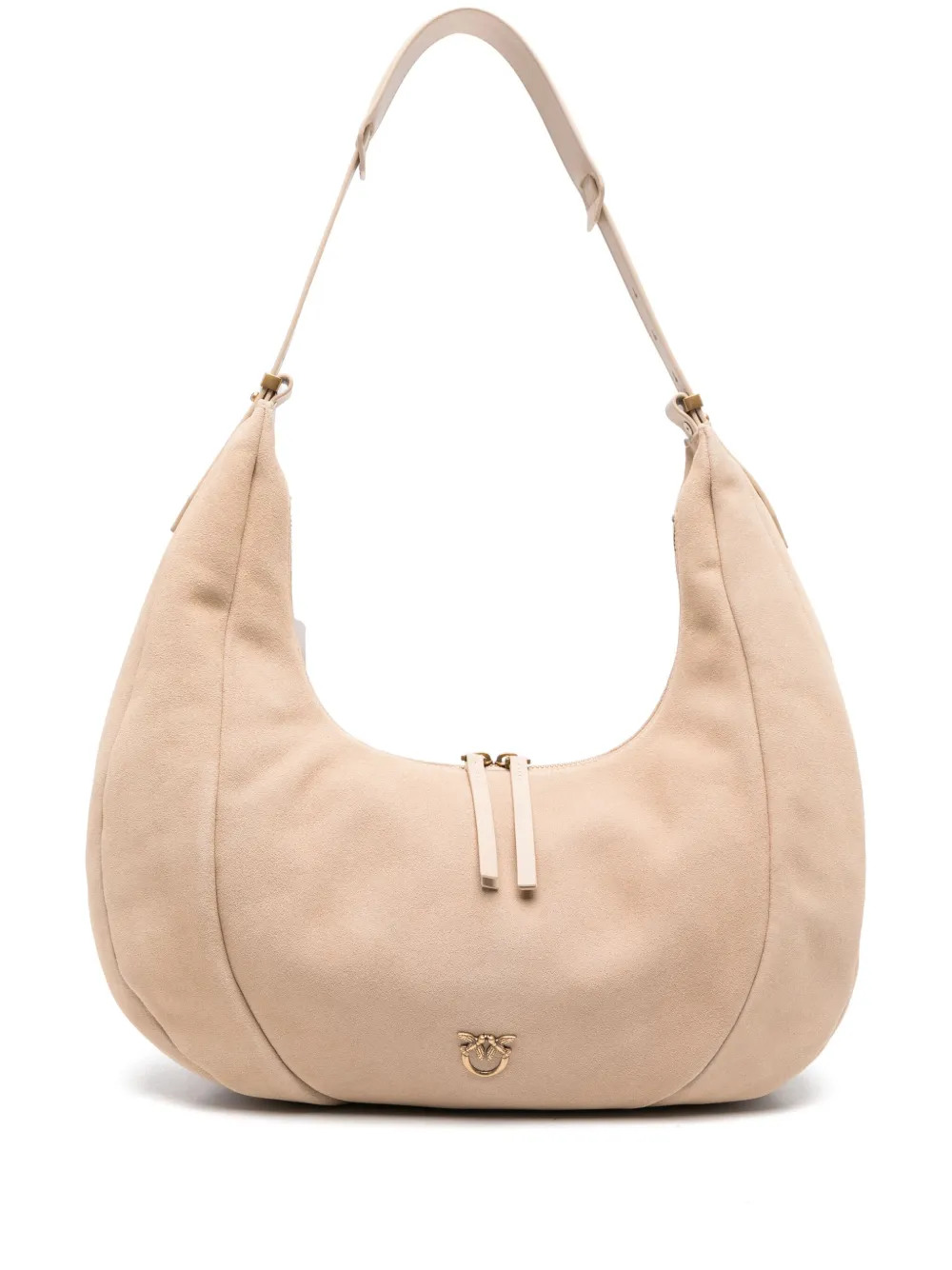 PINKO スエード ショルダーバッグ - ニュートラル PINKO スエード ショルダーバッグ - ニュートラル