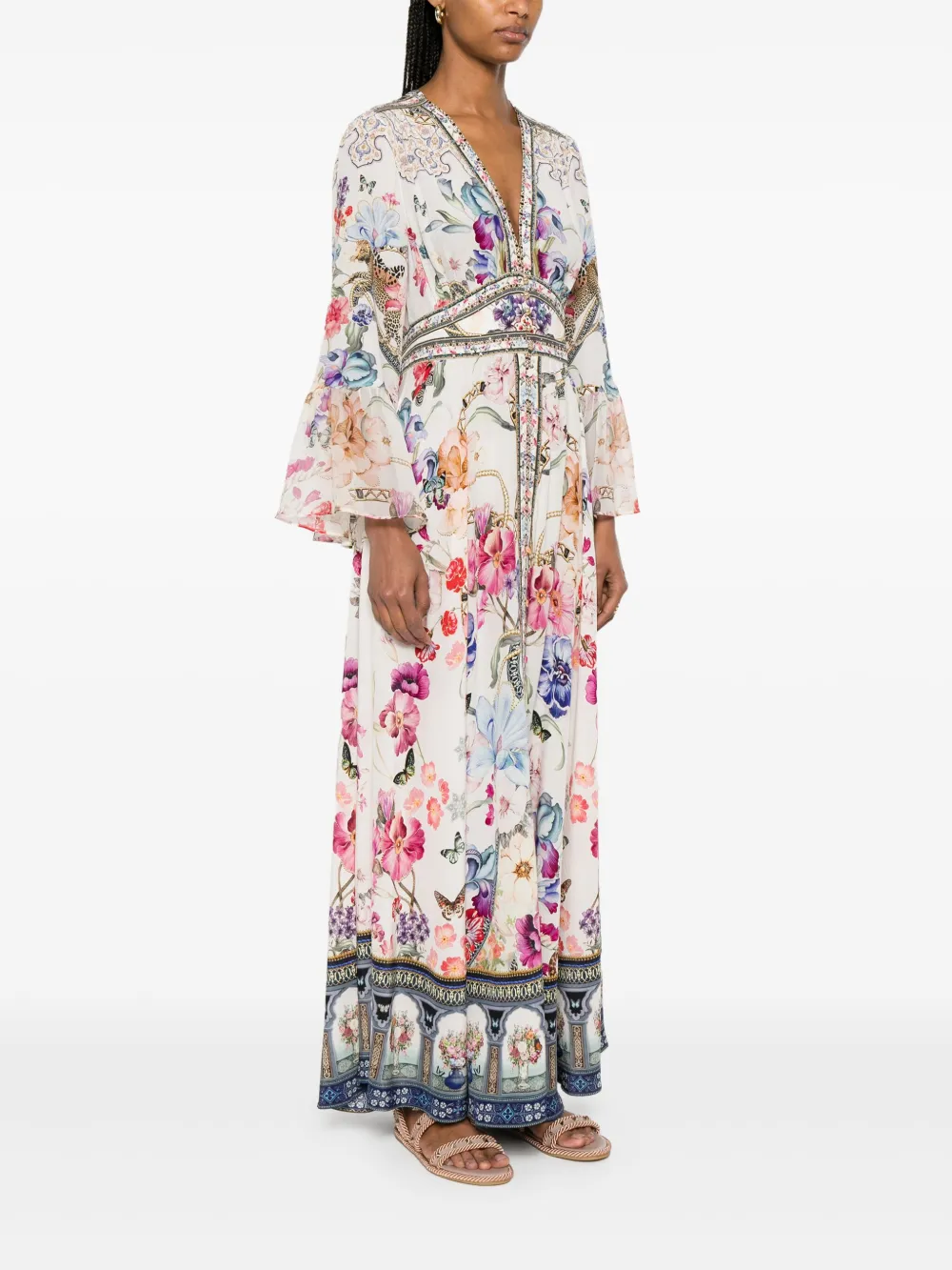 Camilla Monserrate Magic maxi-jurk Wit