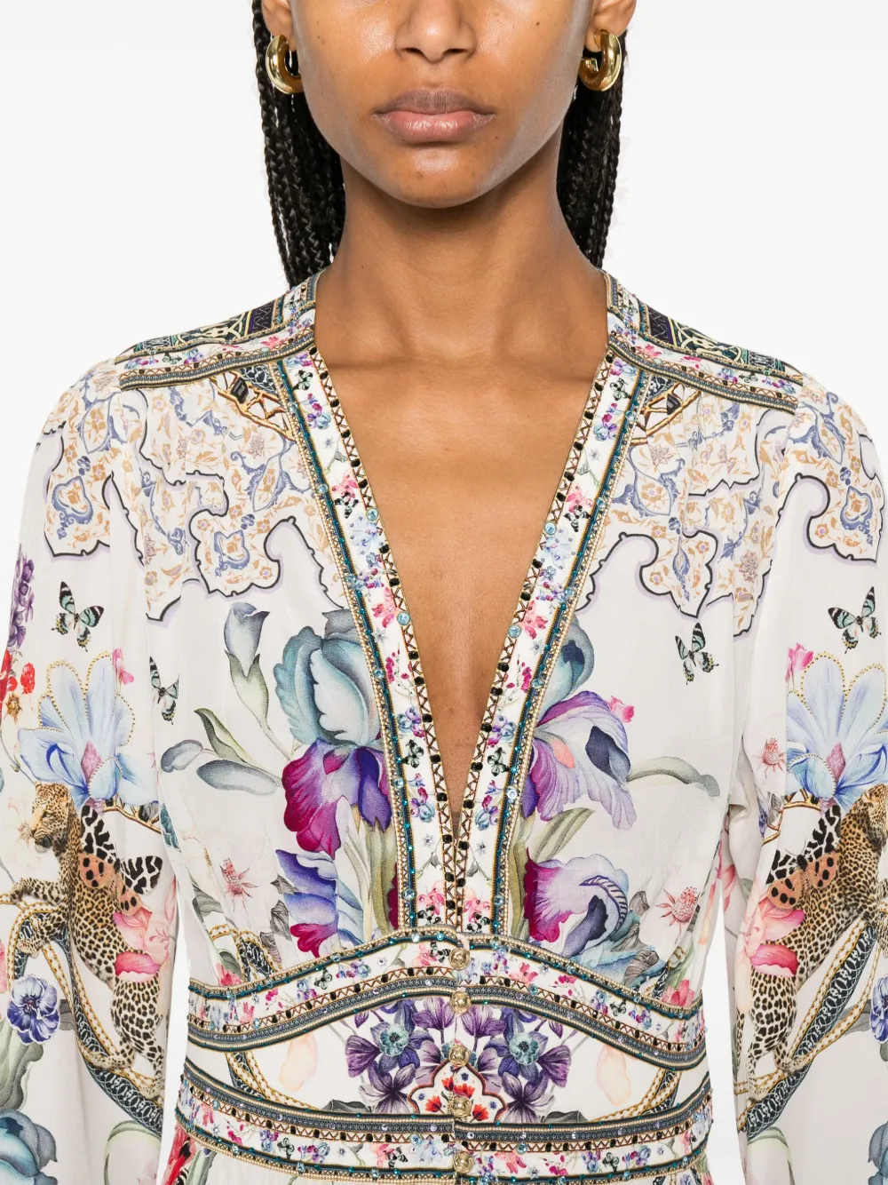 Camilla Monserrate Magic maxi-jurk Wit