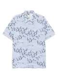 PS Paul Smith Ecru 'Jasmine' print short-sleeve shirt - Blue