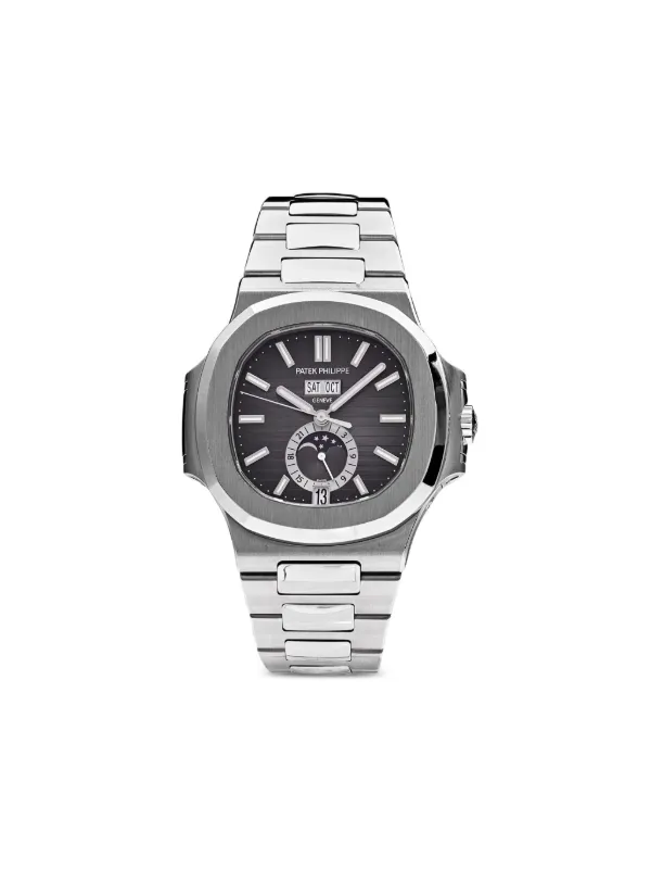 Patek Philippe Pre-Owned 2017 ノーチラス 41mm | ブラック Patek Philippe Pre-Owned 2017 ノーチラス 41mm | ブラック