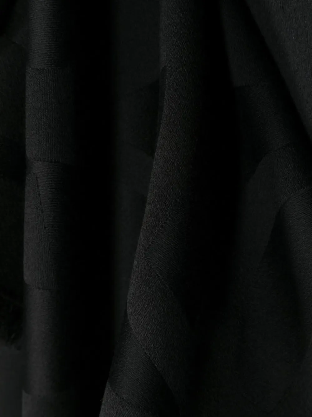 Saint Laurent YSL monogram-pattern scarf Zwart