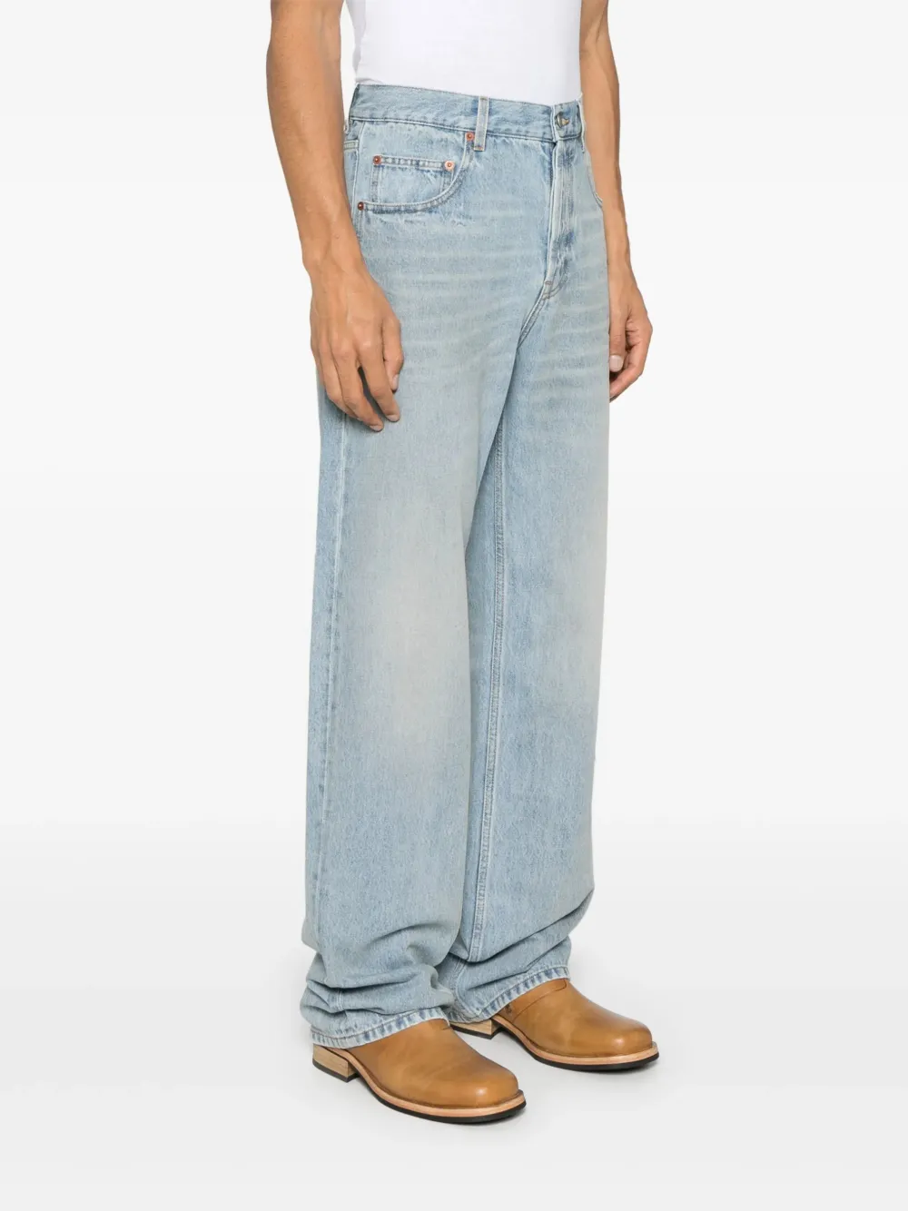 Saint Laurent straight-leg jeans Blauw