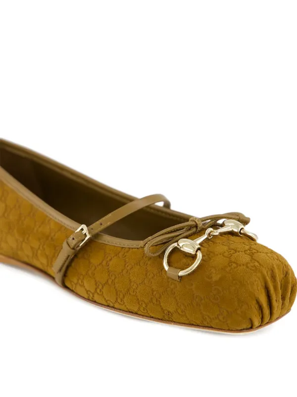 Gucci ホースビット フラットシューズ | ブラウン | FARFETCH JP