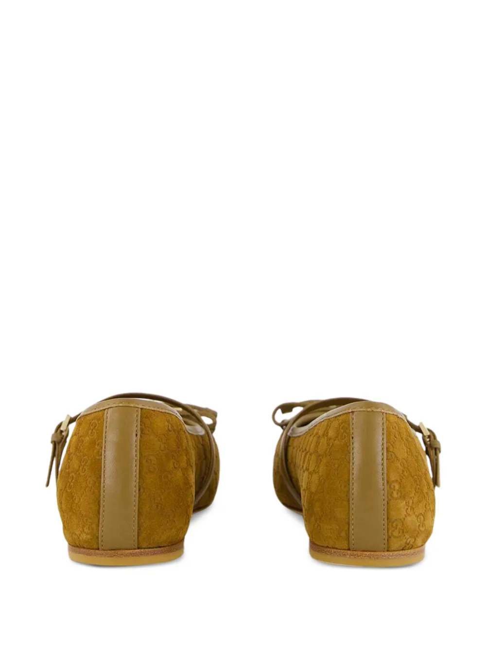 Gucci Horsebit ballerina's Groen