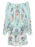 Camilla Sunrise In Sintra mini dress - Blue