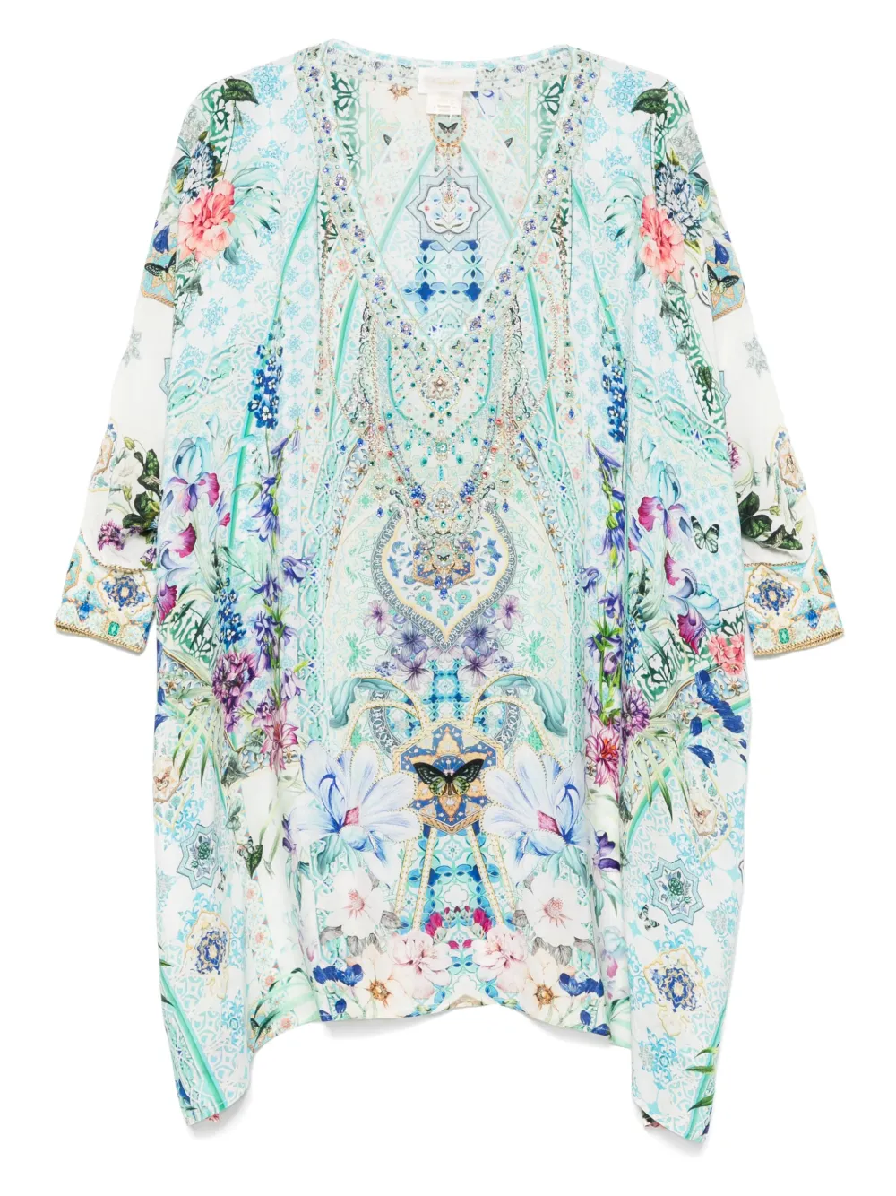 Camilla Sunrise In Sintra mini-jurk Blauw