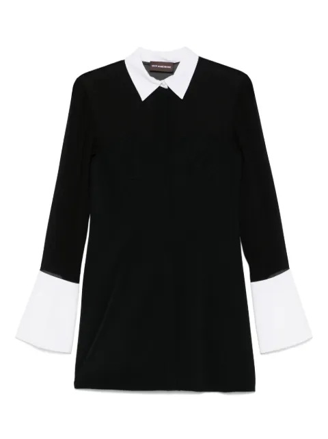 mvp wardrobe vestido corto con panel traslúcido