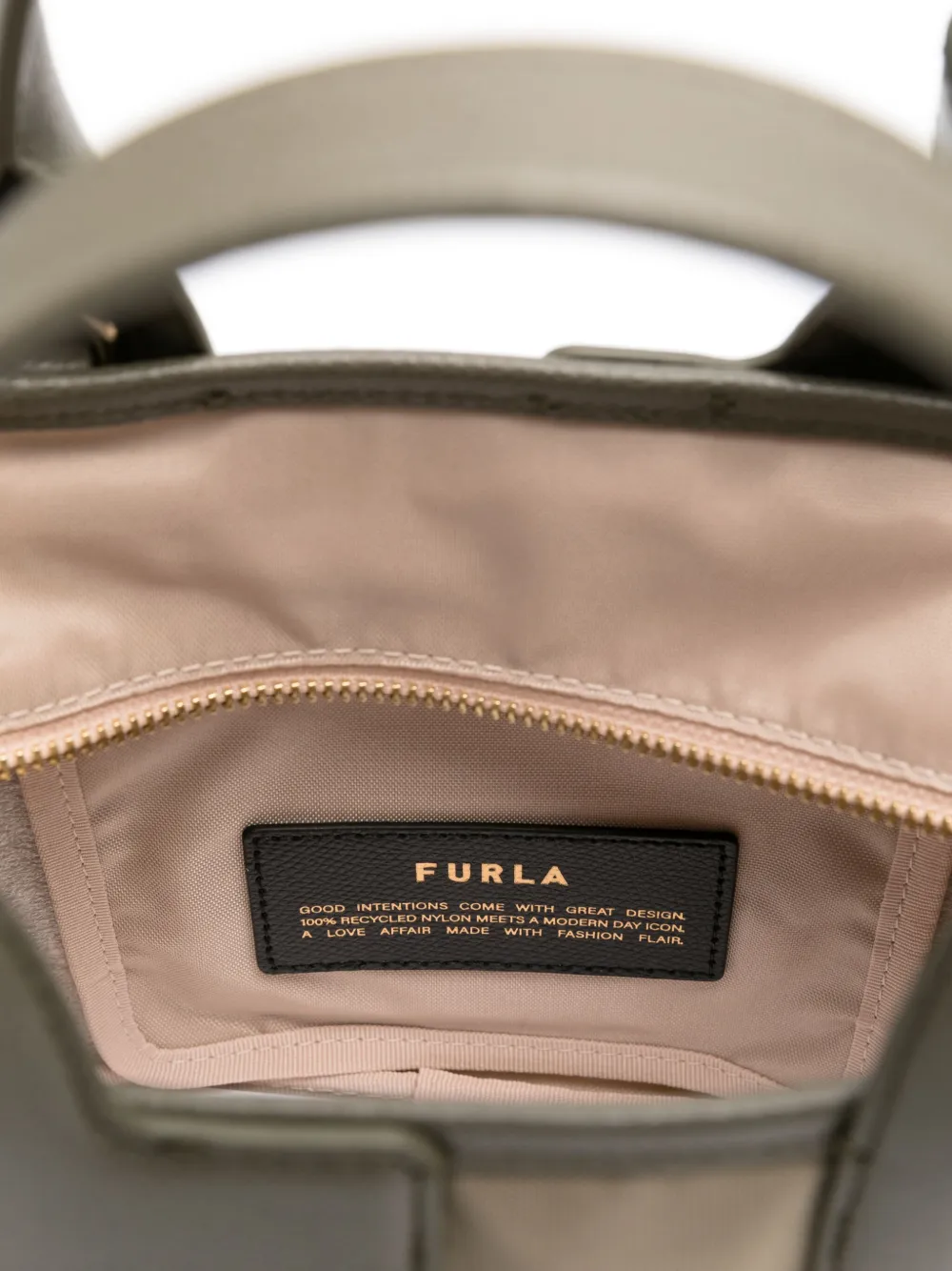 Furla Kleine Piuma shopper Groen