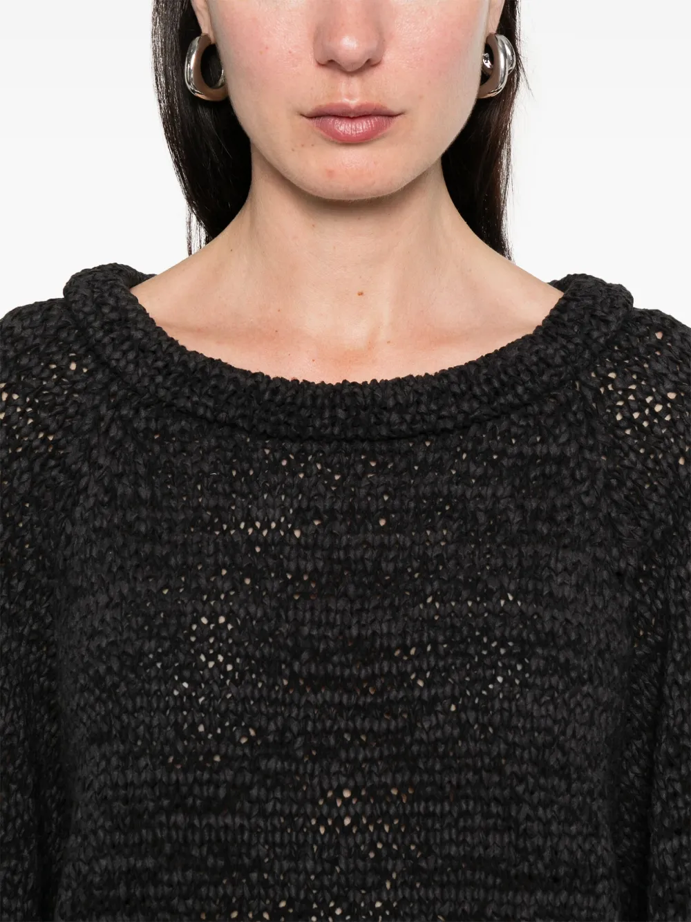 Shop Philosophy Di Lorenzo Serafini Boat-neck Sweater In Black