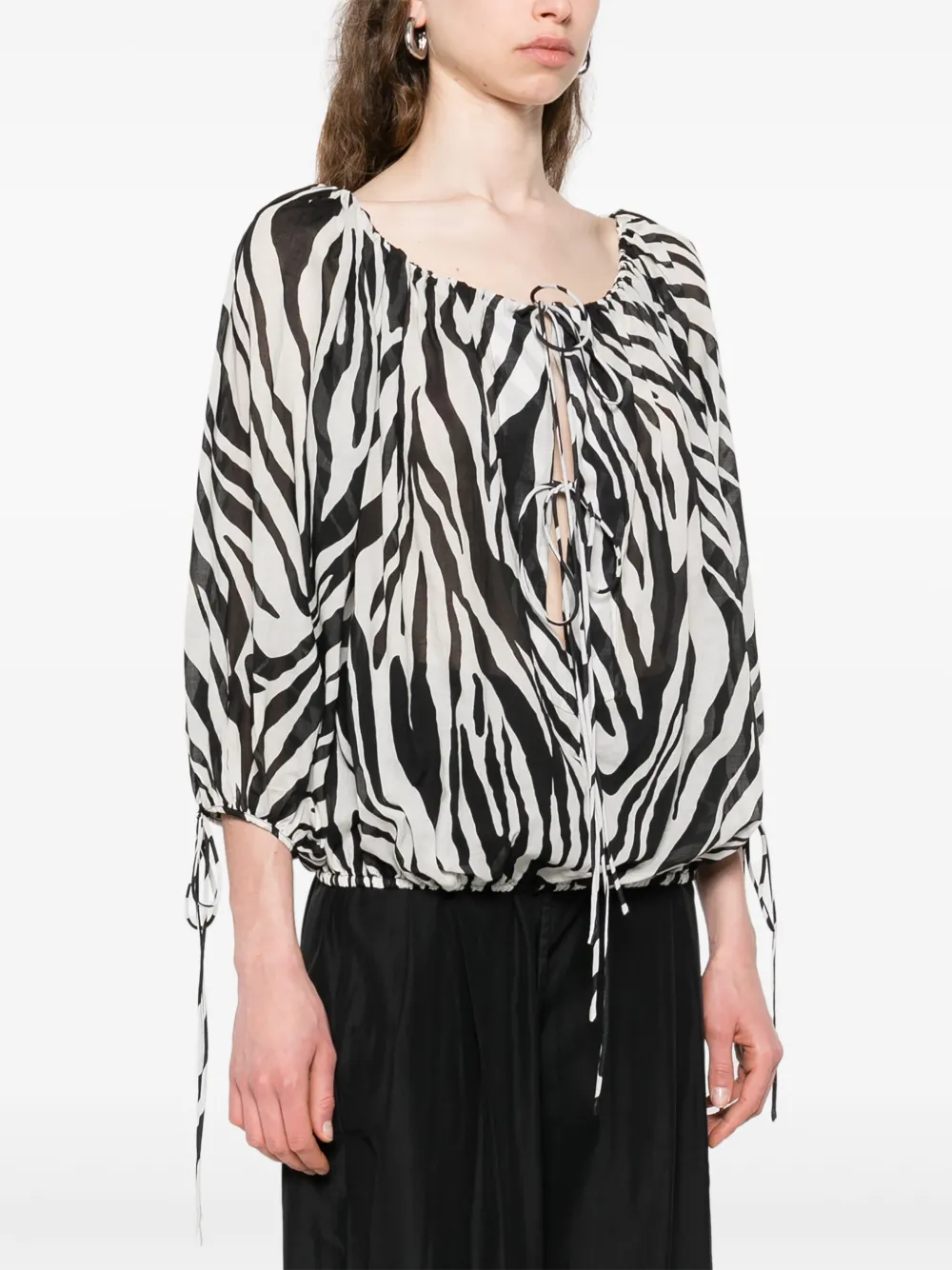THE ANDAMANE Wilma blouse Zwart
