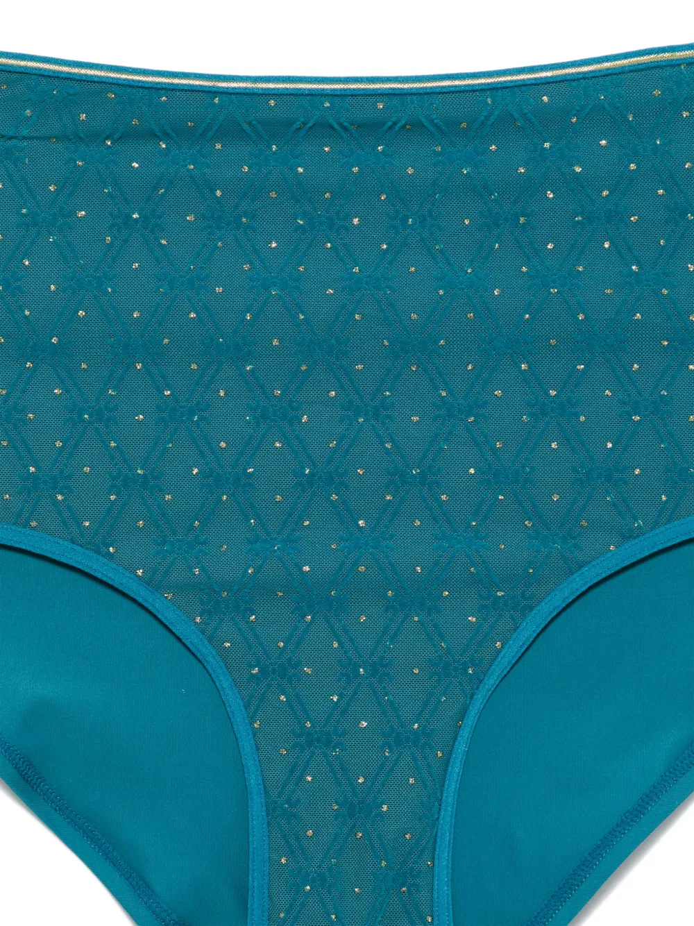 Marlies Dekkers Patterned-jacquard Briefs In Blue