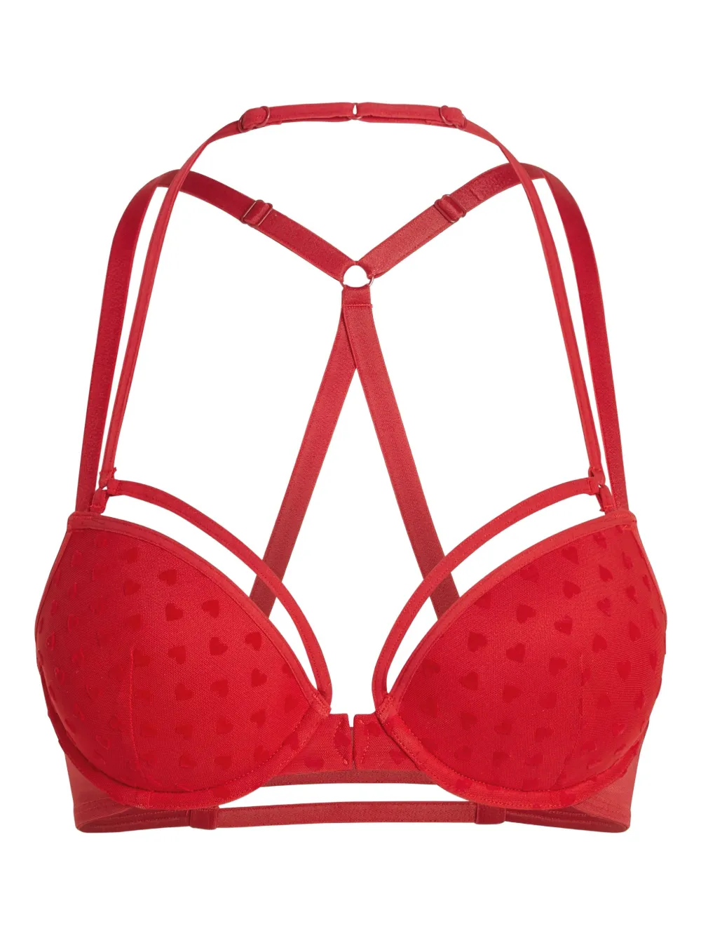 Marlies Dekkers heart-print padded bra – Red