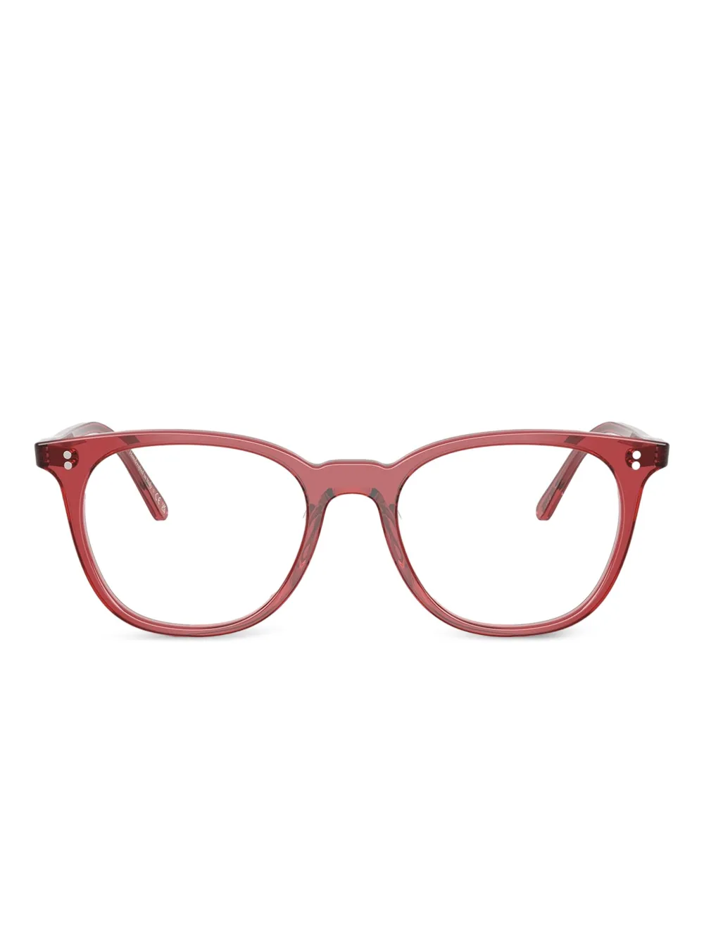 Oliver Peoples Josianne round-frame glasses | Red | Image 1
