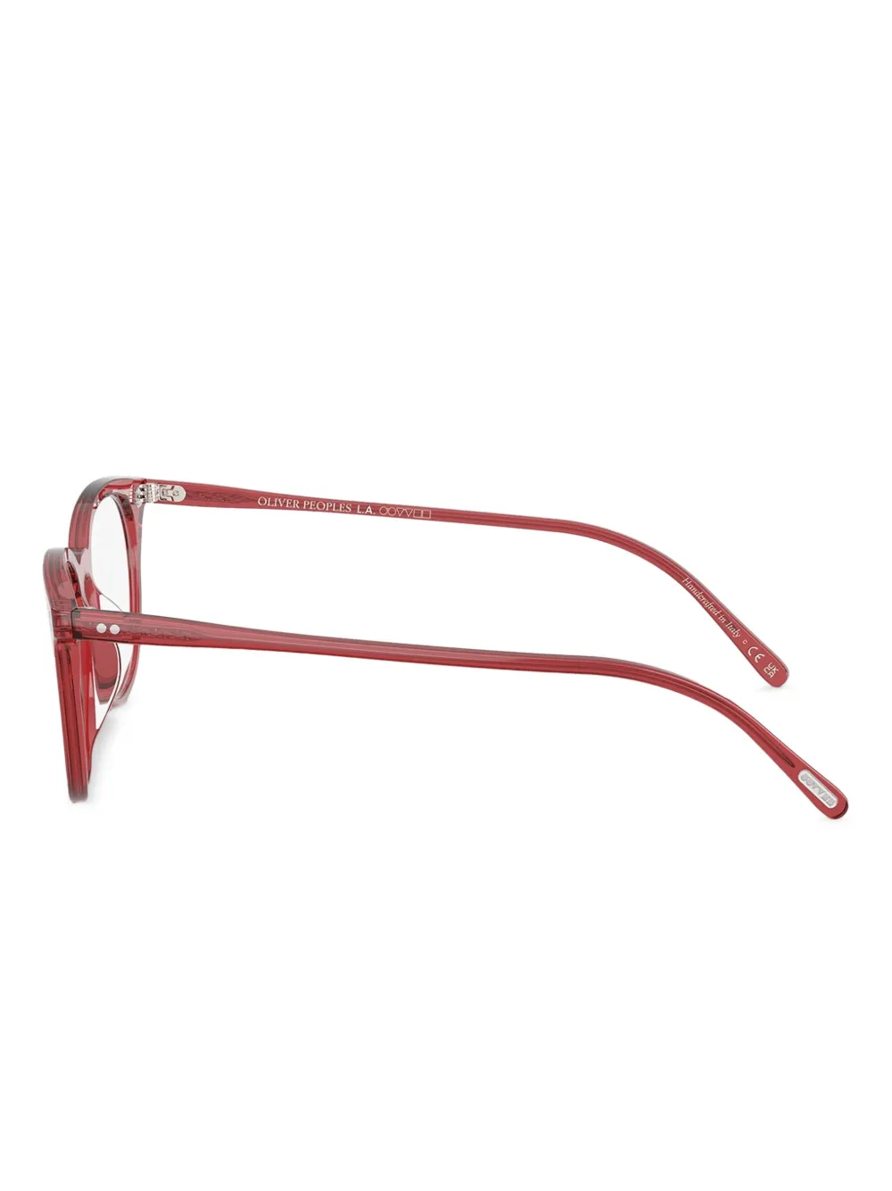 Oliver Peoples Josianne bril met rond montuur Rood