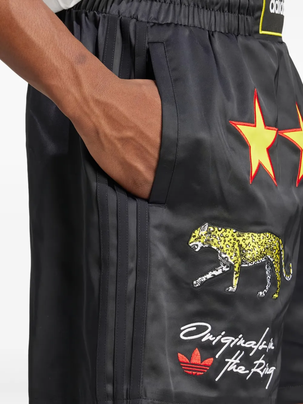 adidas Shorts met logopatch Zwart