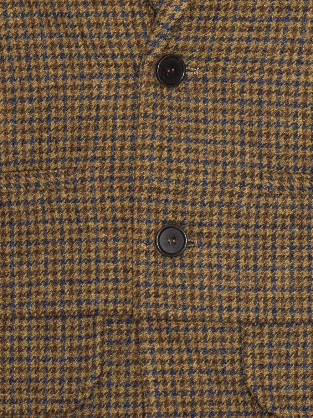 Henrik Vibskov Blazer met pied-de-poule print en twee knopen Beige